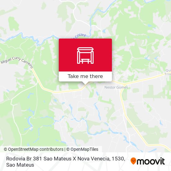 Rodovia Br 381 Sao Mateus X Nova Venecia, 1530 map