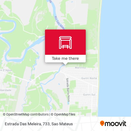 Estrada Das Meleira, 733 map