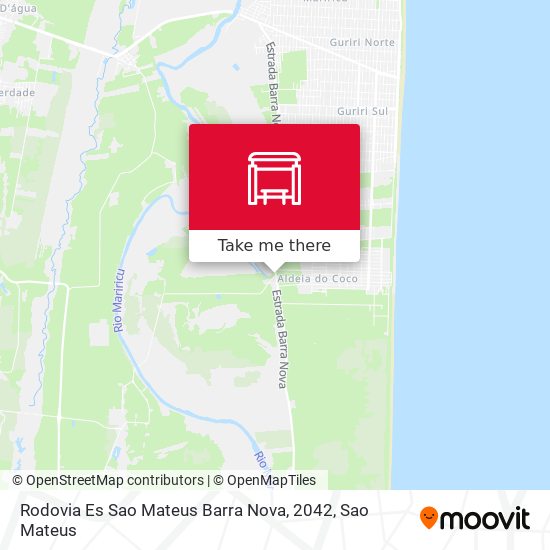 Rodovia Es Sao Mateus Barra Nova, 2042 map
