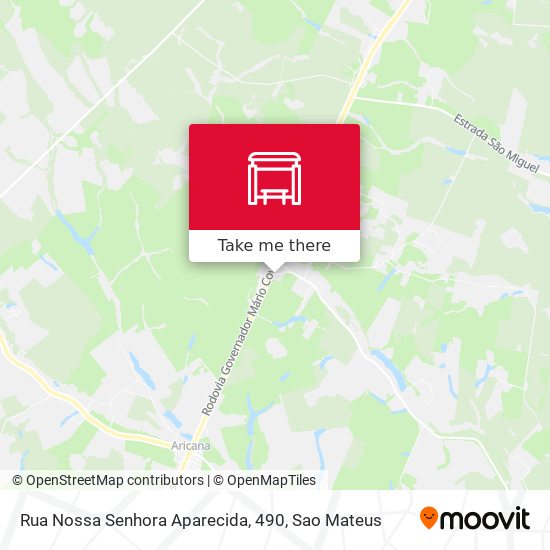 Rua Nossa Senhora Aparecida, 490 map