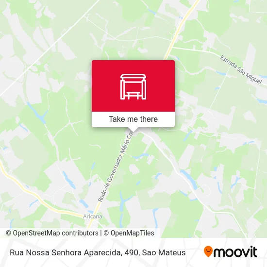 Rua Nossa Senhora Aparecida, 490 map