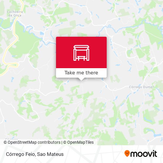 Córrego Feio map