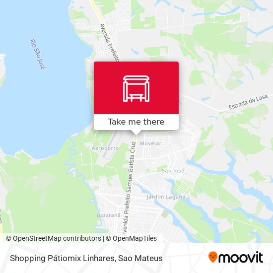 Shopping Pátiomix Linhares map