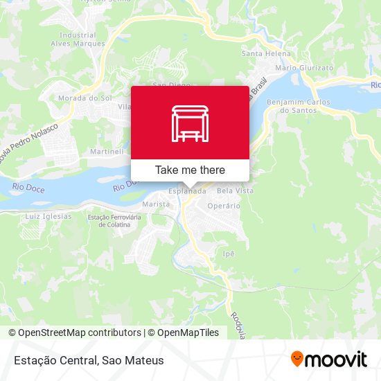Estação Central map