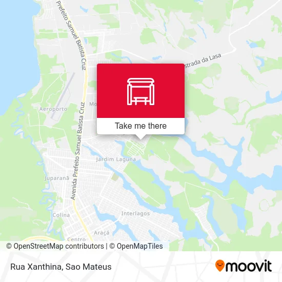 Rua Xanthina map