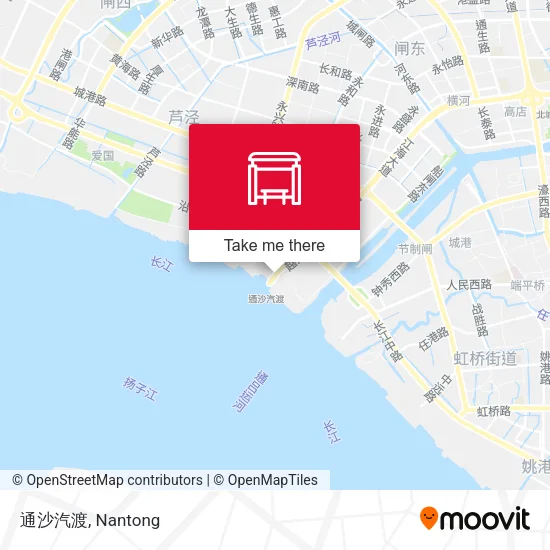 通沙汽渡 map