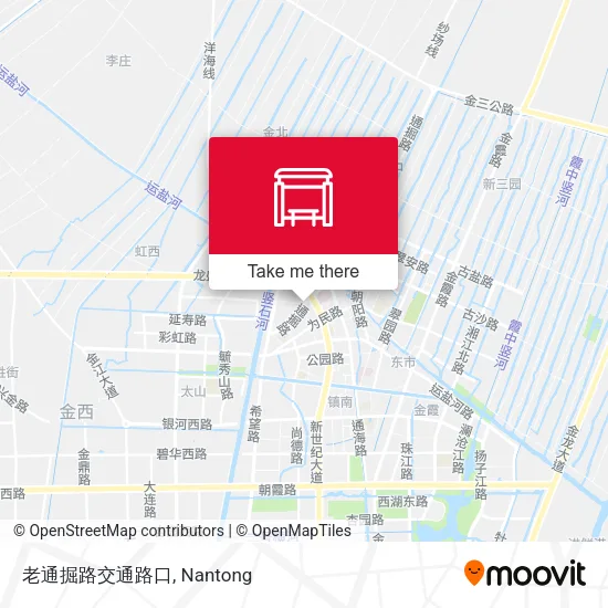 老通掘路交通路口 map