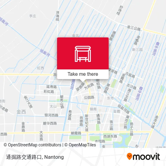 通掘路交通路口 map
