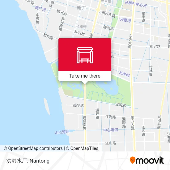 洪港水厂 map