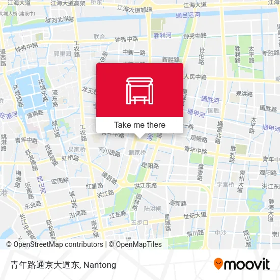 青年路通京大道东 map