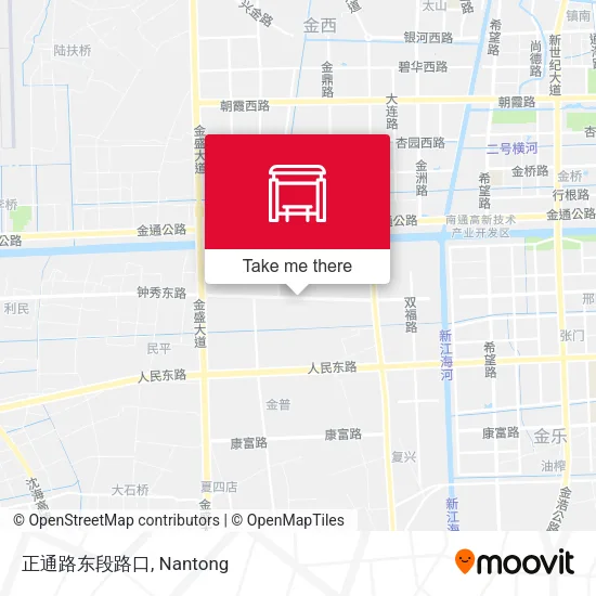 正通路东段路口 map