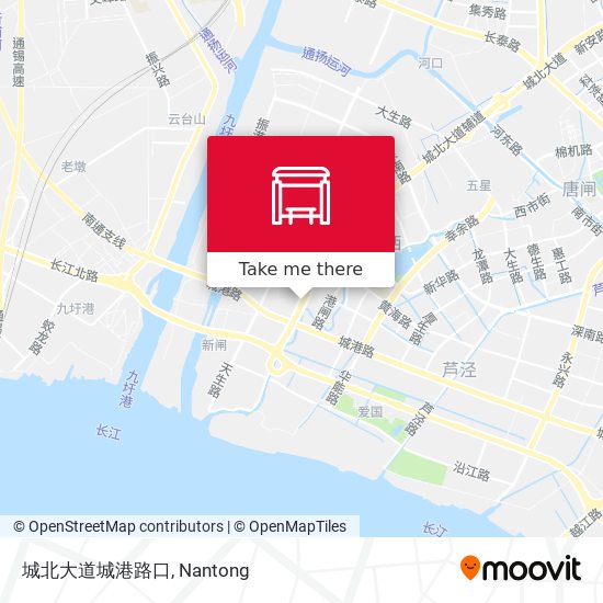 城北大道城港路口 map