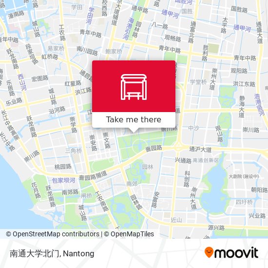 南通大学北门 map