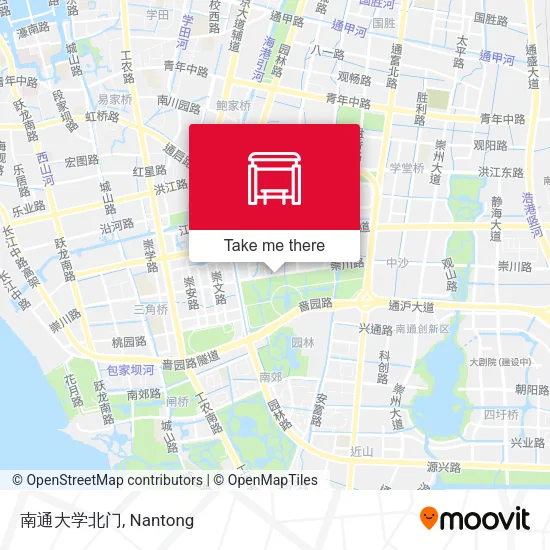 南通大学北门 map
