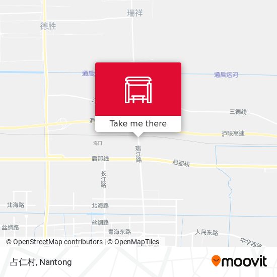 占仁村 map