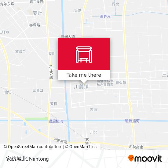 家纺城北 map