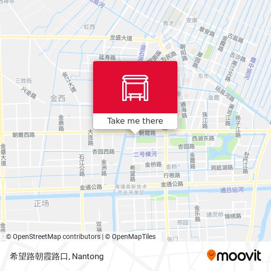 希望路朝霞路口 map