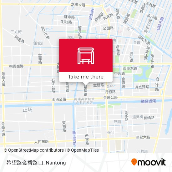 希望路金桥路口 map
