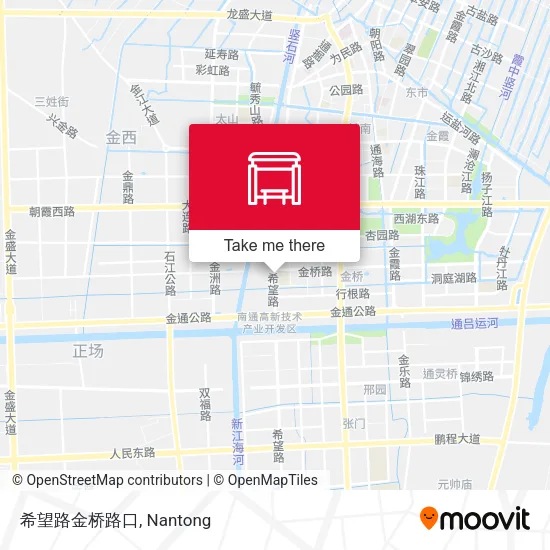 希望路金桥路口 map