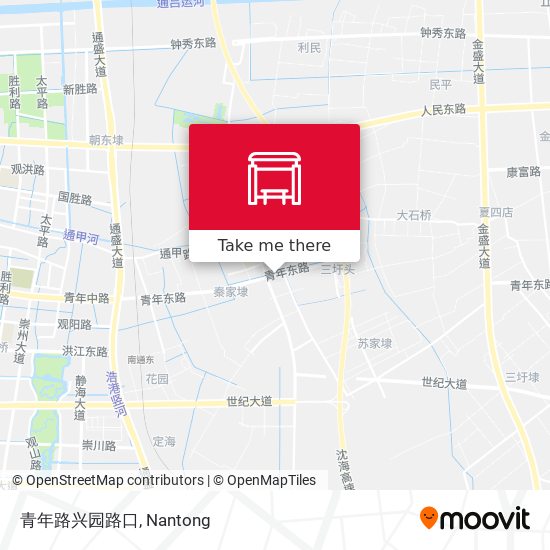 青年路兴园路口 map