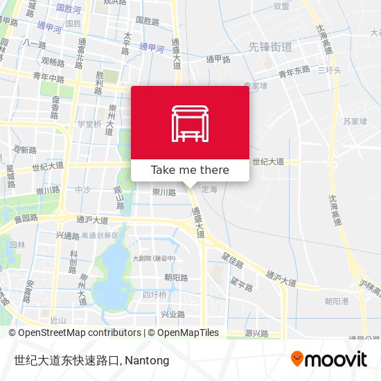 世纪大道东快速路口 map