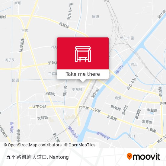 五平路凯迪大道口 map