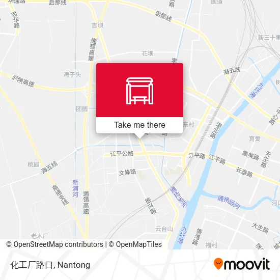 化工厂路口 map
