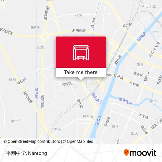 平潮中学 map