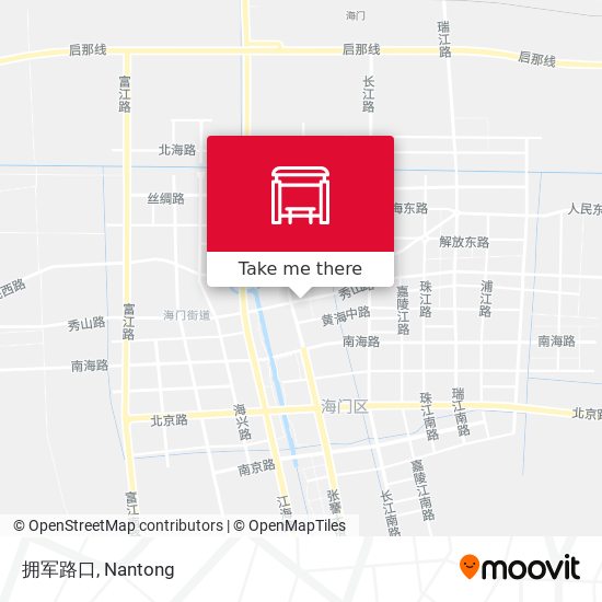 拥军路口 map