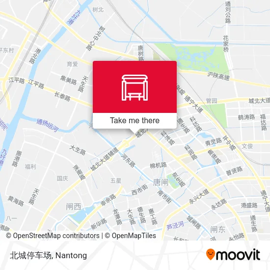 北城停车场 map