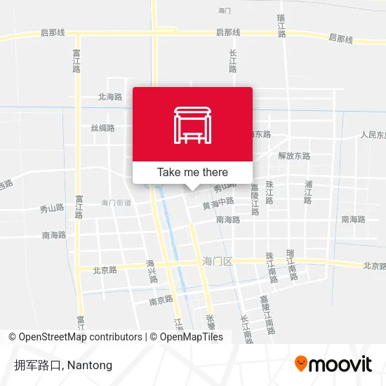 拥军路口 map