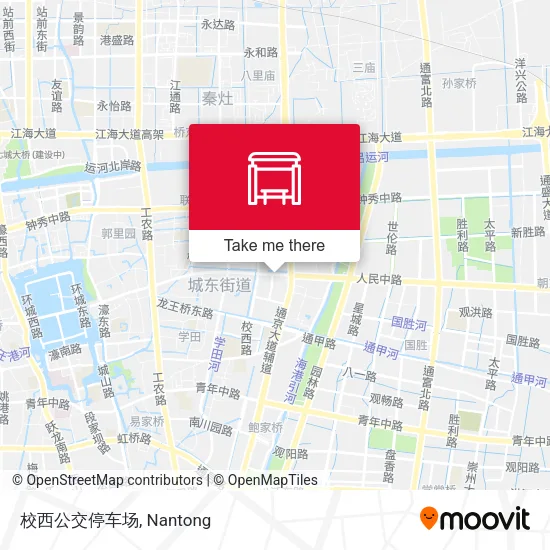 校西公交停车场 map