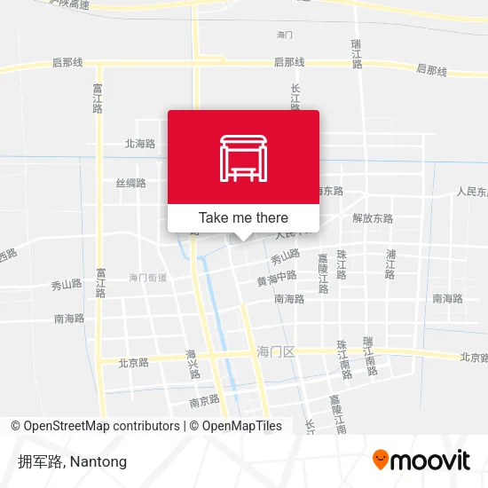 拥军路 map