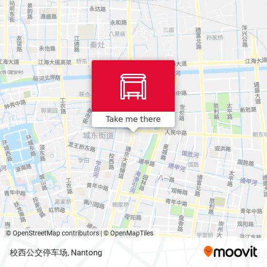 校西公交停车场 map