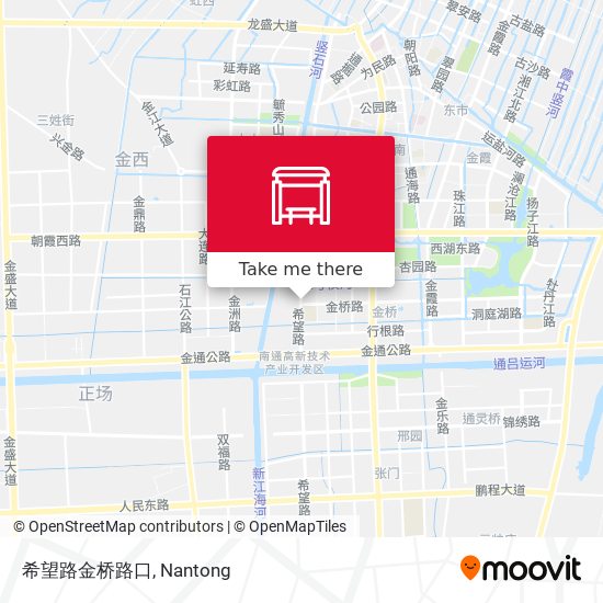 希望路金桥路口 map