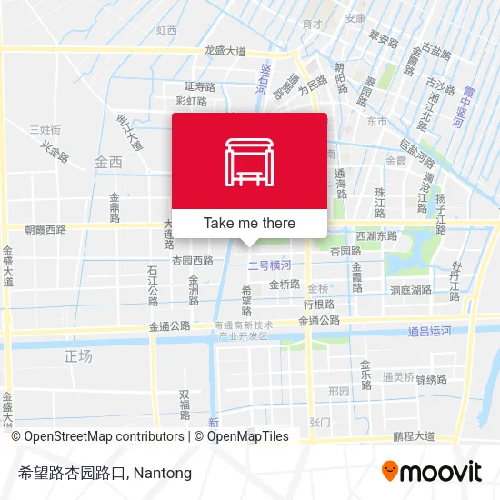 希望路杏园路口 map