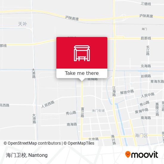 海门卫校 map