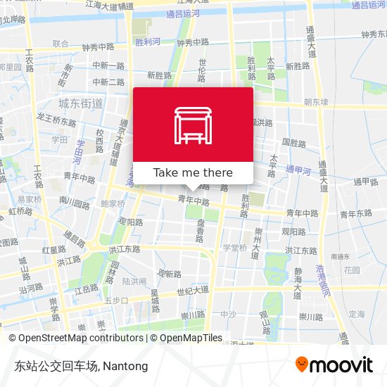 东站公交回车场 map