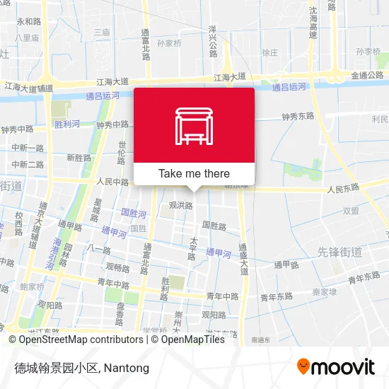 德城翰景园小区 map