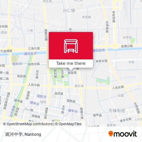 观河中学 map