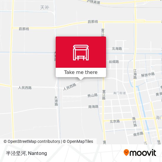 半泾坚河 map