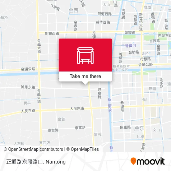 正通路东段路口 map
