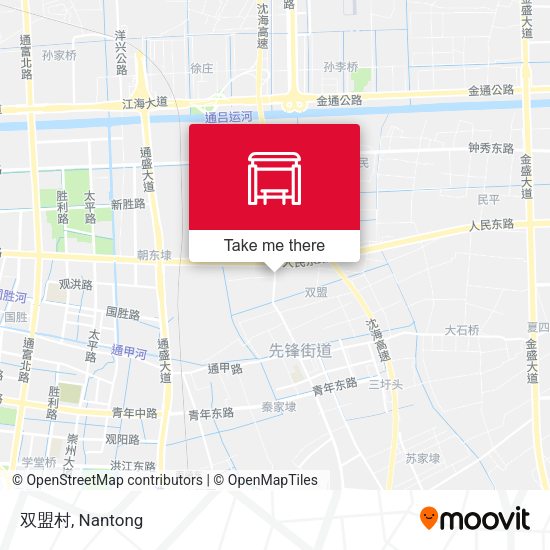 双盟村 map