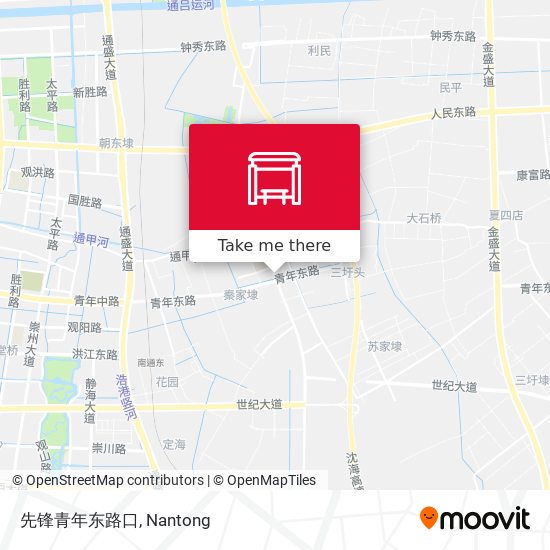 先锋青年东路口 map