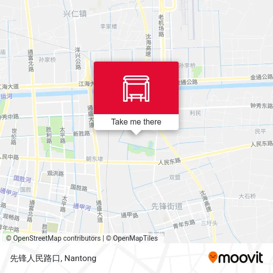 先锋人民路口 map