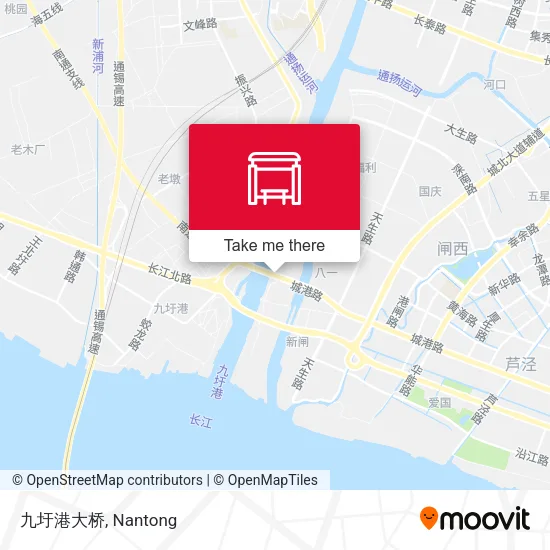 九圩港大桥 map