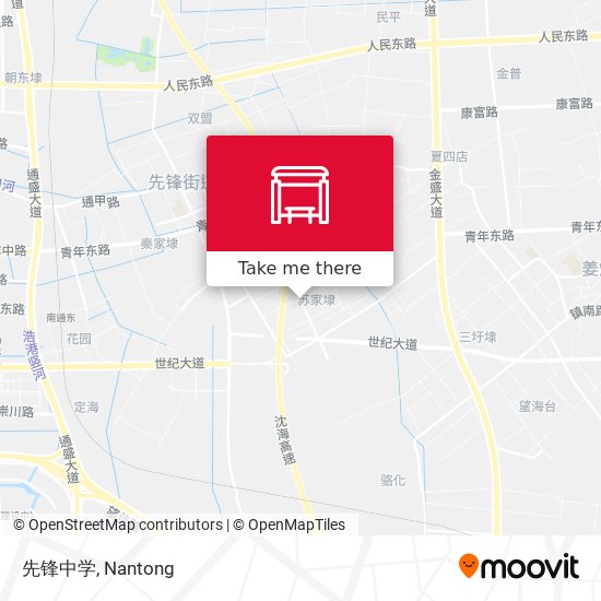先锋中学 map