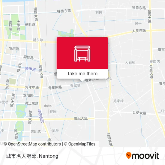 城市名人府邸 map