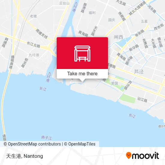 天生港 map