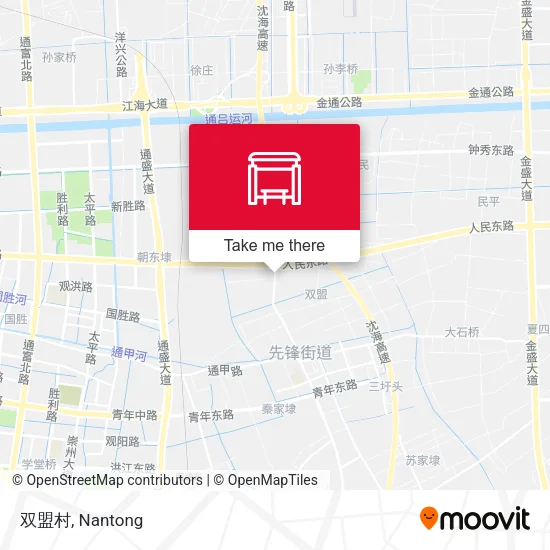 双盟村 map